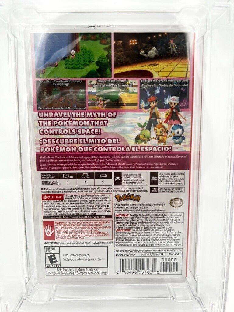 Pokemon Shining Pearl Nintendo Switch NEW SEALED GRADED CGC 9.4 VIDEO GAME WATA