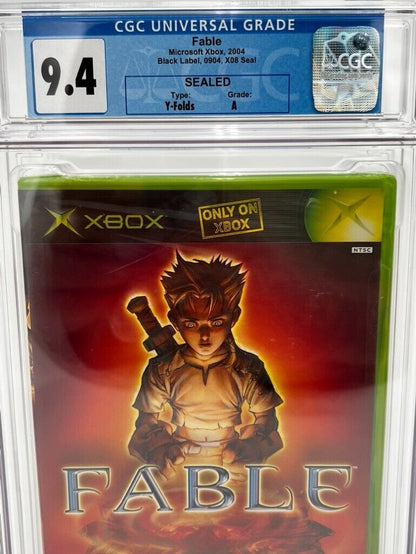 Fable for Xbox Original SEALED GRADED CGC 9.4 NEW VIDEO GAME