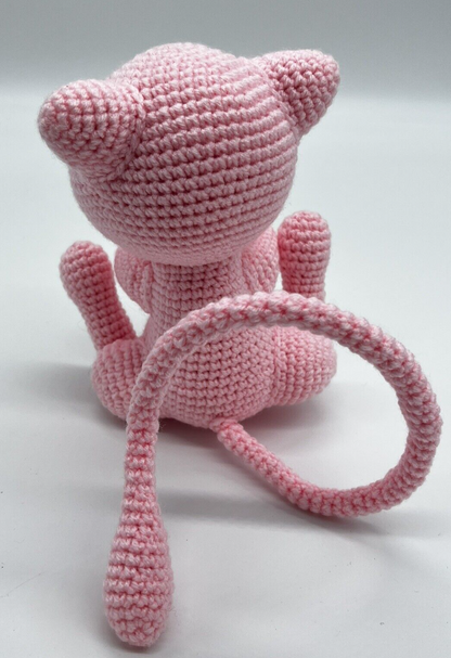 POKEMON MEW KNITTED CROTCHET STUFFED ANIMAL AMIGURUMI HANDMADE PLUSHIE