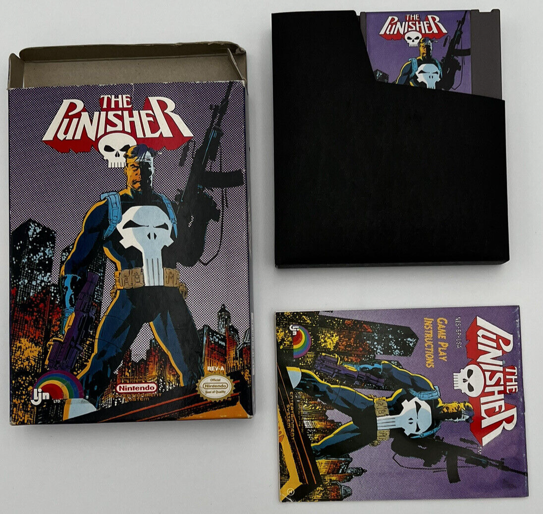 The Punisher Nintendo NES COMPLETE IN BOX CIB RETRO VIDEO GAME FRANK CASTLE