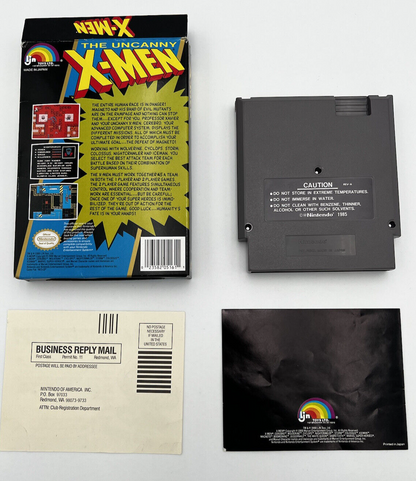 The Uncanny X-Men Nintendo NES 1989 Complete In Box CIB RETRO VIDEO GAME MARVEL