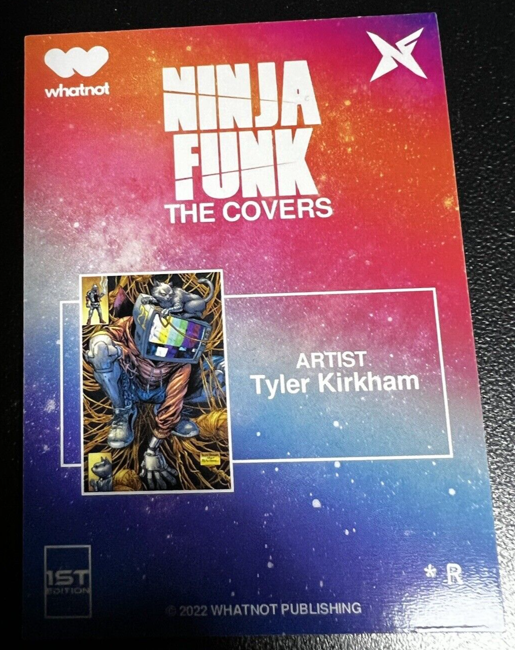 NINJA FUNK TRADING CARDS SET 10 SIGNED REMARKED HOLOFOIL KIRKHAM ZUCKER 1ST EDTN