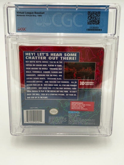 Virtual League Baseball Video Game Nintendo Virtual Boy SEALED GRADED CGC 8.0