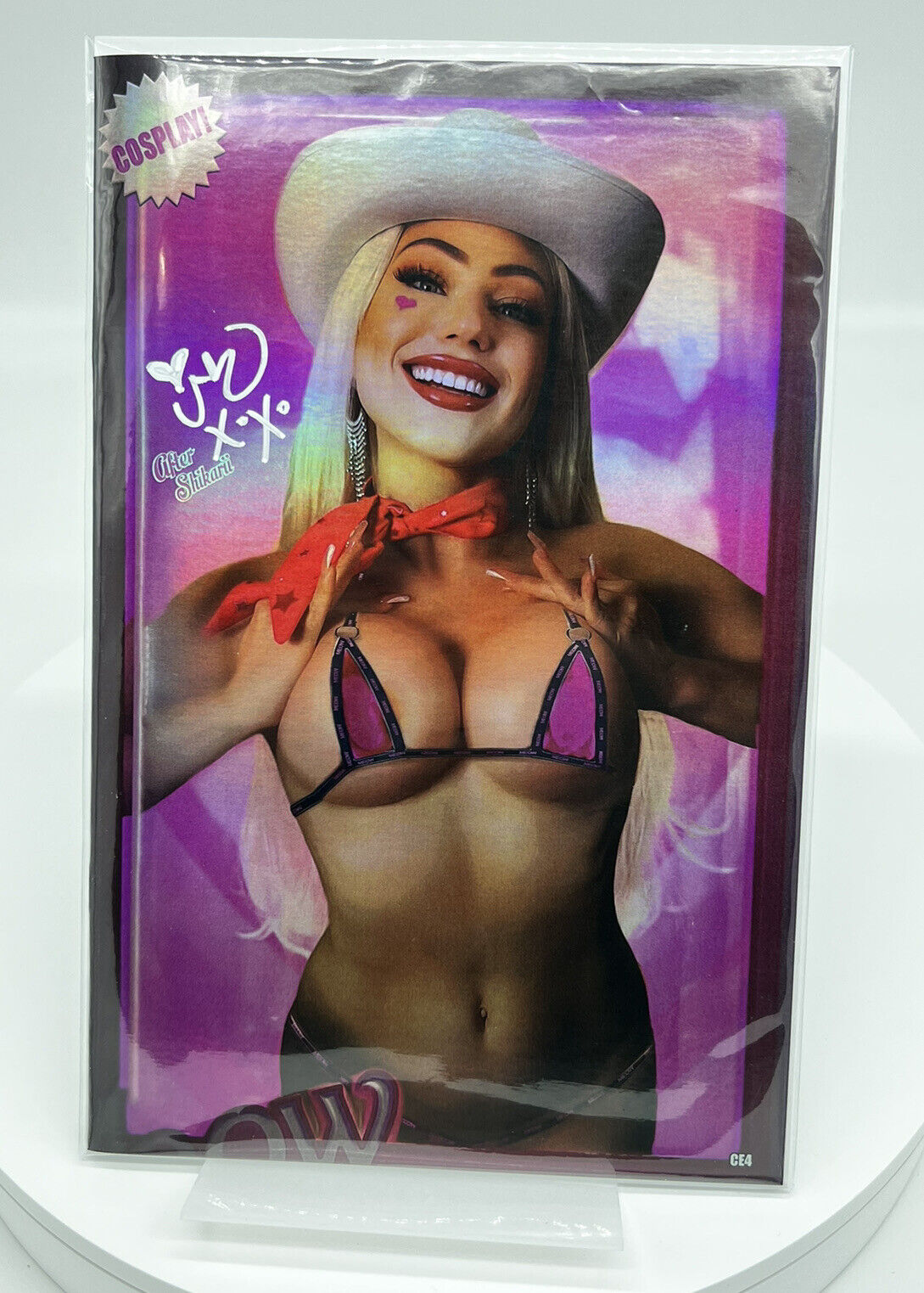 Miss Meow #6 Barbie Shikarii SIGNED RACHIE VIRGIN FOIL COLLECTORS EDITION #4/5