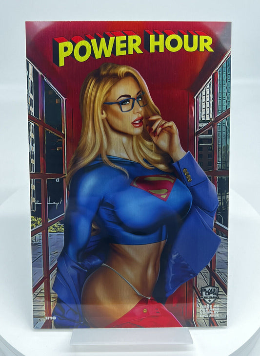 POWER HOUR 2 SUPER GIRL FERNANDO ROCHA METAL CVR LIMITED EDTN #1/10 FIRST PRINT