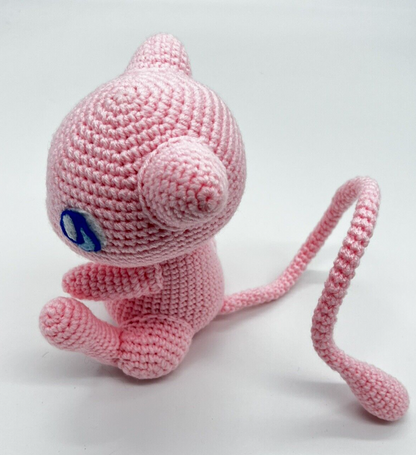 POKEMON MEW KNITTED CROTCHET STUFFED ANIMAL AMIGURUMI HANDMADE PLUSHIE