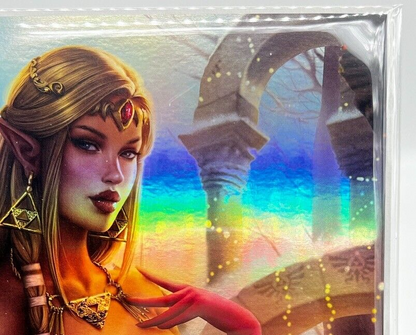 Power Hour #1 Princess Zelda  Sun Khamunaki FOIL LIMITED PUBLISHER  COPY #2/5