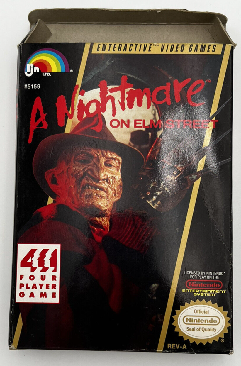 Nightmare on Elm Street Nintendo NES 1990 COMPLETE IN BOX CIB RETRO VIDEO GAME