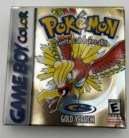 Pokemon Gold Version Nintendo Game Boy Color Video Game CIB Complete In Box 2000