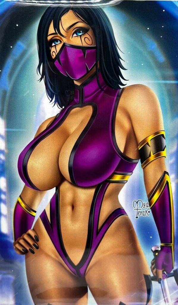 Totally Rad Mortal Kombat Jade MYA MILEENA Virgin LIMITED EDITION 20 COPIES