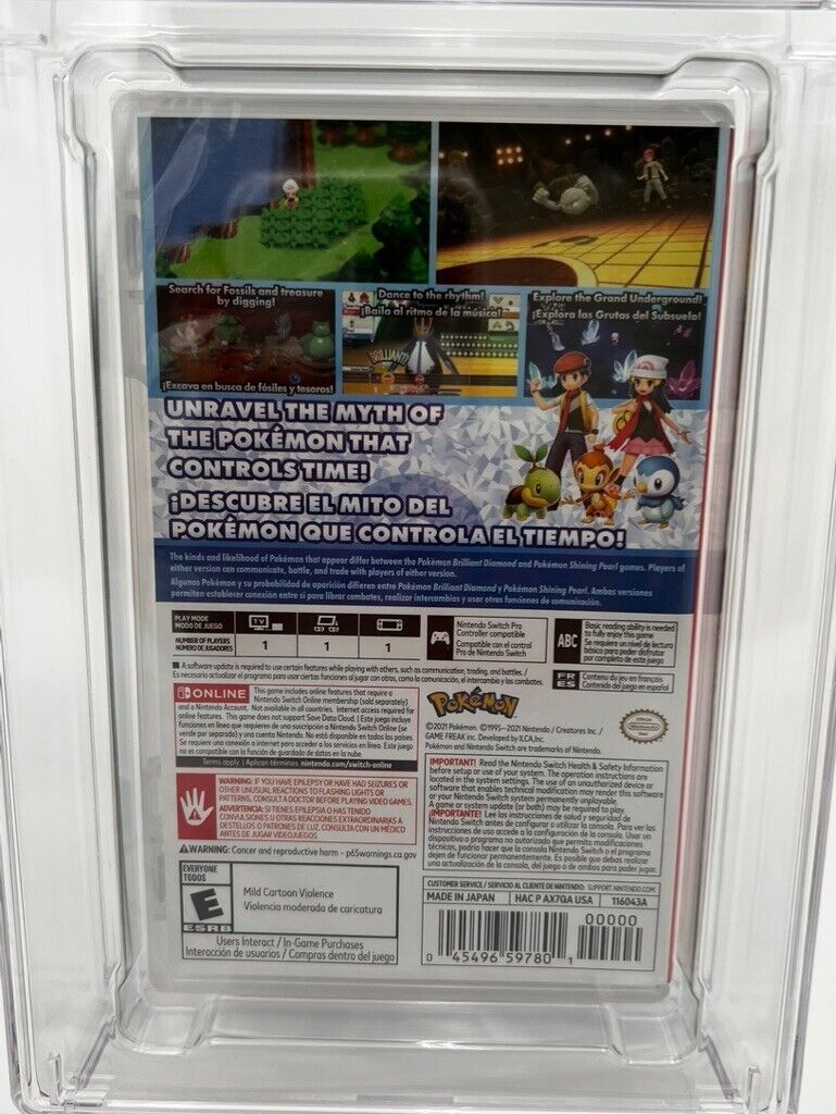 Pokemon Brilliant Diamond Nintendo Switch NEW SEALED GRADED CGC 9.6 VIDEO GAME