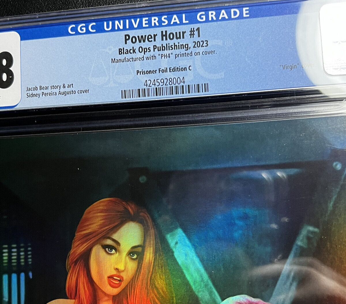 Power Hour 1 MARY JANE BLACK CAT Sidney Augusto FOIL LTD AP #4/10 GRADED CGC 9.8