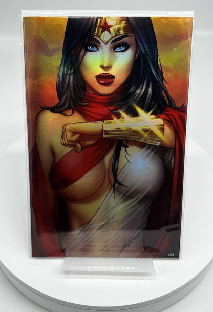 Power Hour #2 Wonder Woman Princess Of Power EBAS VIRGIN FOIL LIMITED #5/20