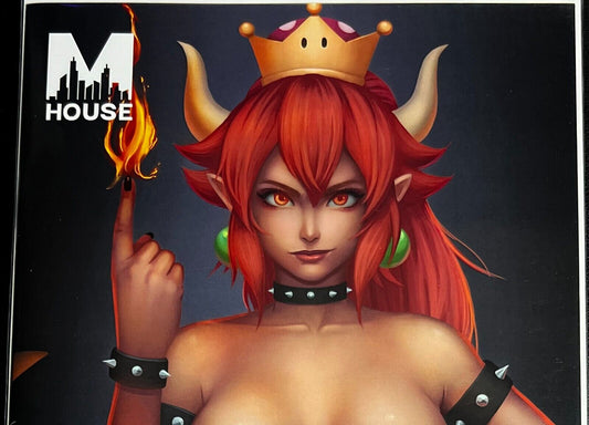 M HOUSE BOWSETTE BOWSER CARLOS VASS TRADE MELINDA'S COMICS SUPER MARIO BROS