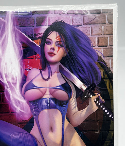 Faros Lounge Psylocke Sidney Augusto Virgin LIMITED EDITION 50 COPIES X-MEN