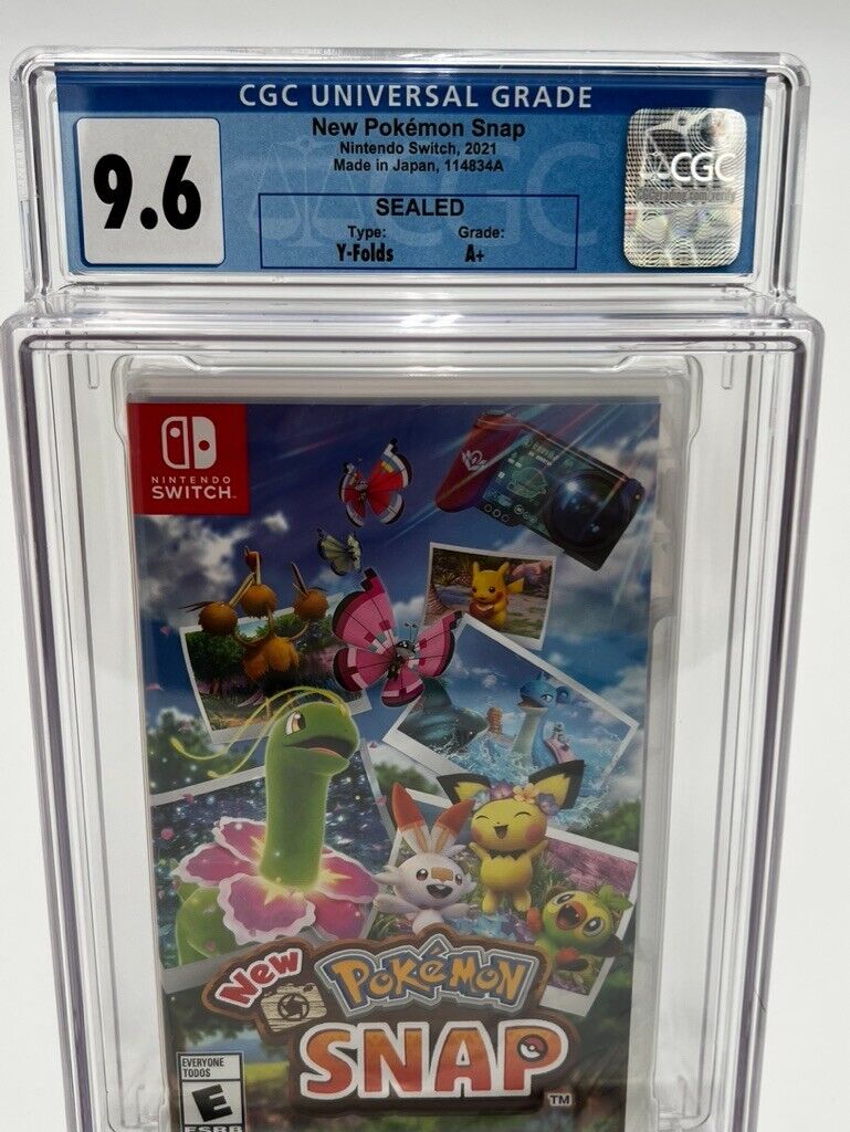 New Pokemon Snap Nintendo Switch SEALED GRADED CGC 9.6 RETRO VIDEO GAME WATA