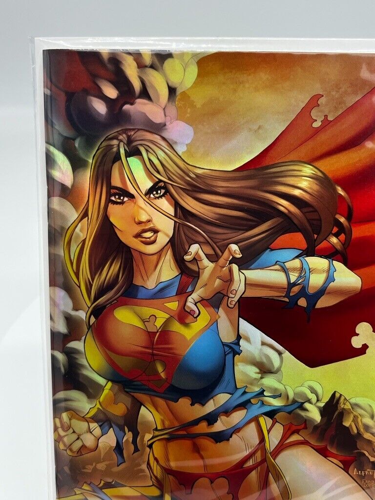 M House Supergirl Alfret Le VIRGIN FOIL LIMITED EDITION TO 20 Melinda's Comics