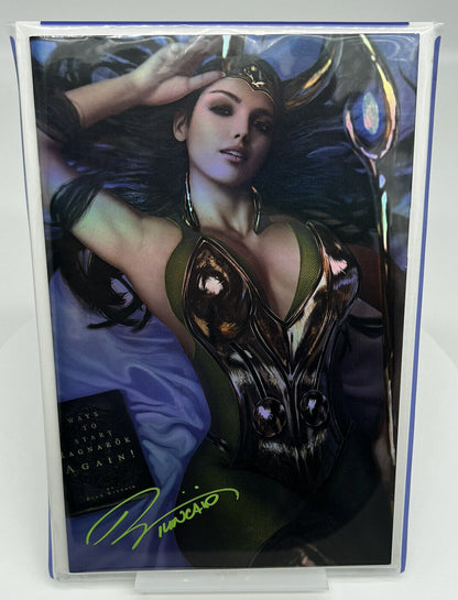 CON ARTISTS SHIKARII LOKI FOIL LIMITED EDITION 75 COPIES SIGNED RYAN KINCAID