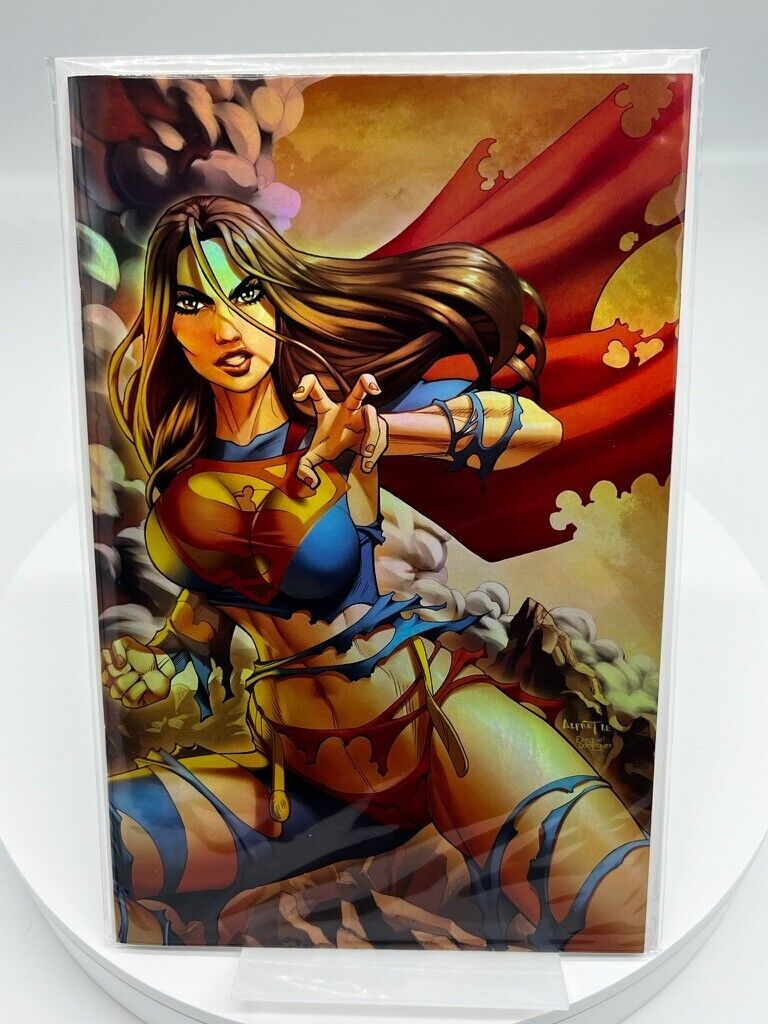 M House Supergirl Alfret Le VIRGIN FOIL LIMITED EDITION TO 20 Melinda's Comics