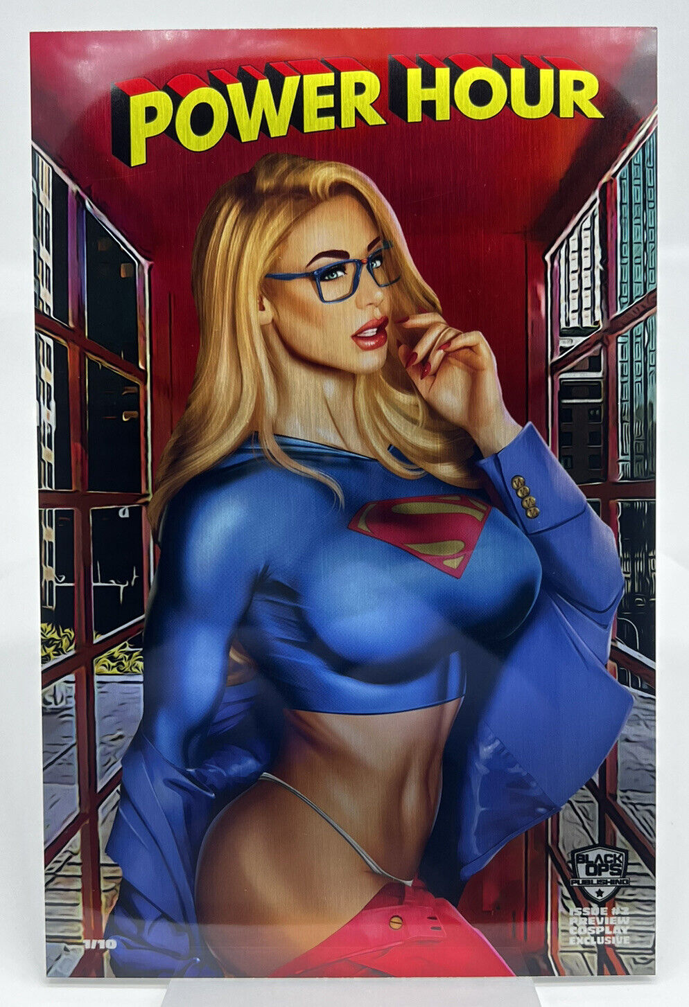 POWER HOUR 2 SUPER GIRL FERNANDO ROCHA METAL CVR LIMITED EDTN #1/10 FIRST PRINT