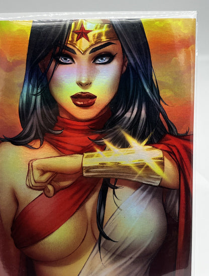 Power Hour #2 Wonder Woman Princess Of Power EBAS VIRGIN FOIL LIMITED #5/20