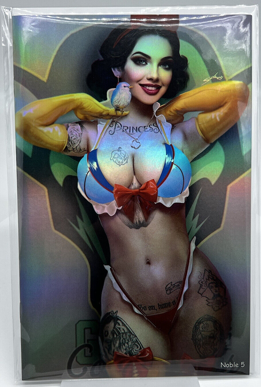 Totally Rad Snow White Milf Shikarii FOIL LIMITED EDITION ARTIST PROOF #5/10