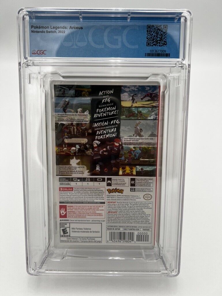 Pokemon Legends Arceus  Nintendo Switch NEW SEALED GRADED CGC 9.8 VIDEO GAME