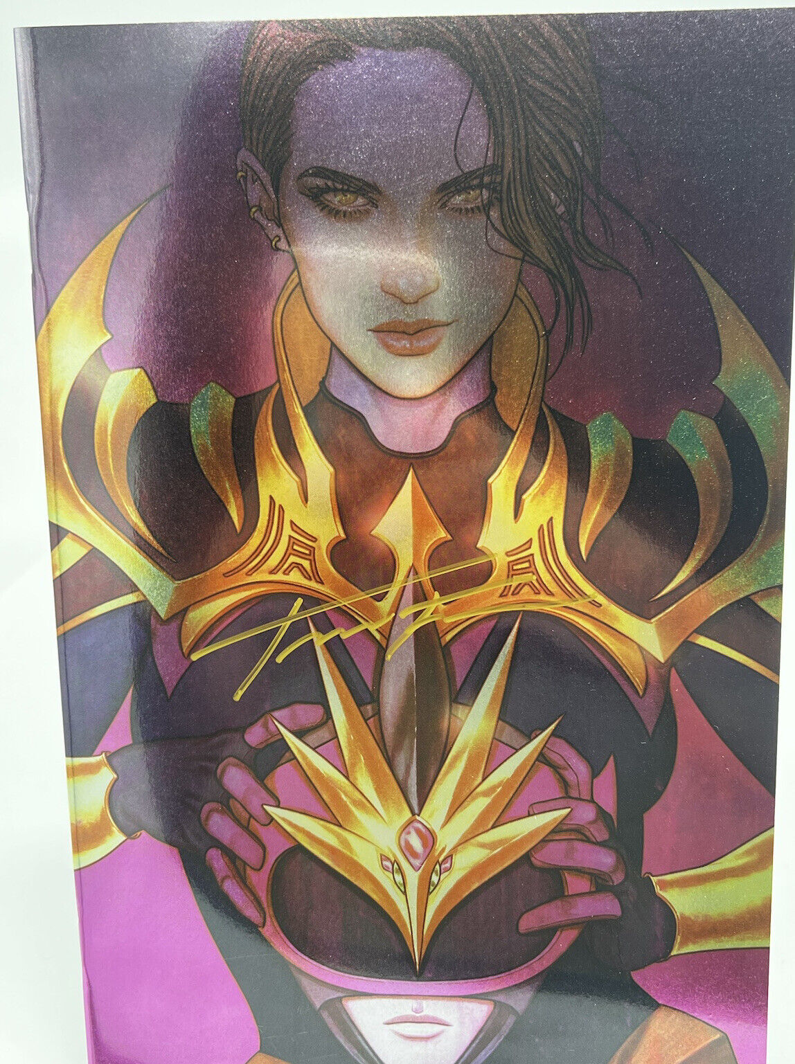 POWER RANGERS UNLIMITED COINLESS 1 JENNY FRISON VIRGIN FOIL SIGNED SDCC #204/400