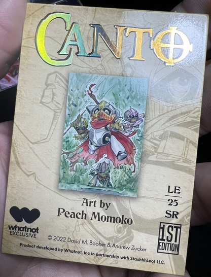 Canto Collectible Art Cards 100 Card Box - Limited To 500 Boxes. Peach Momoko SR