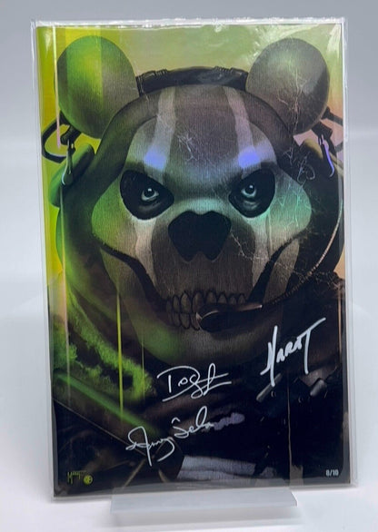 DO YOU POOH GHOST CALL OF DUTY MODERN WARFARE COD FOIL LTD #8/10 COPIES SIGNED