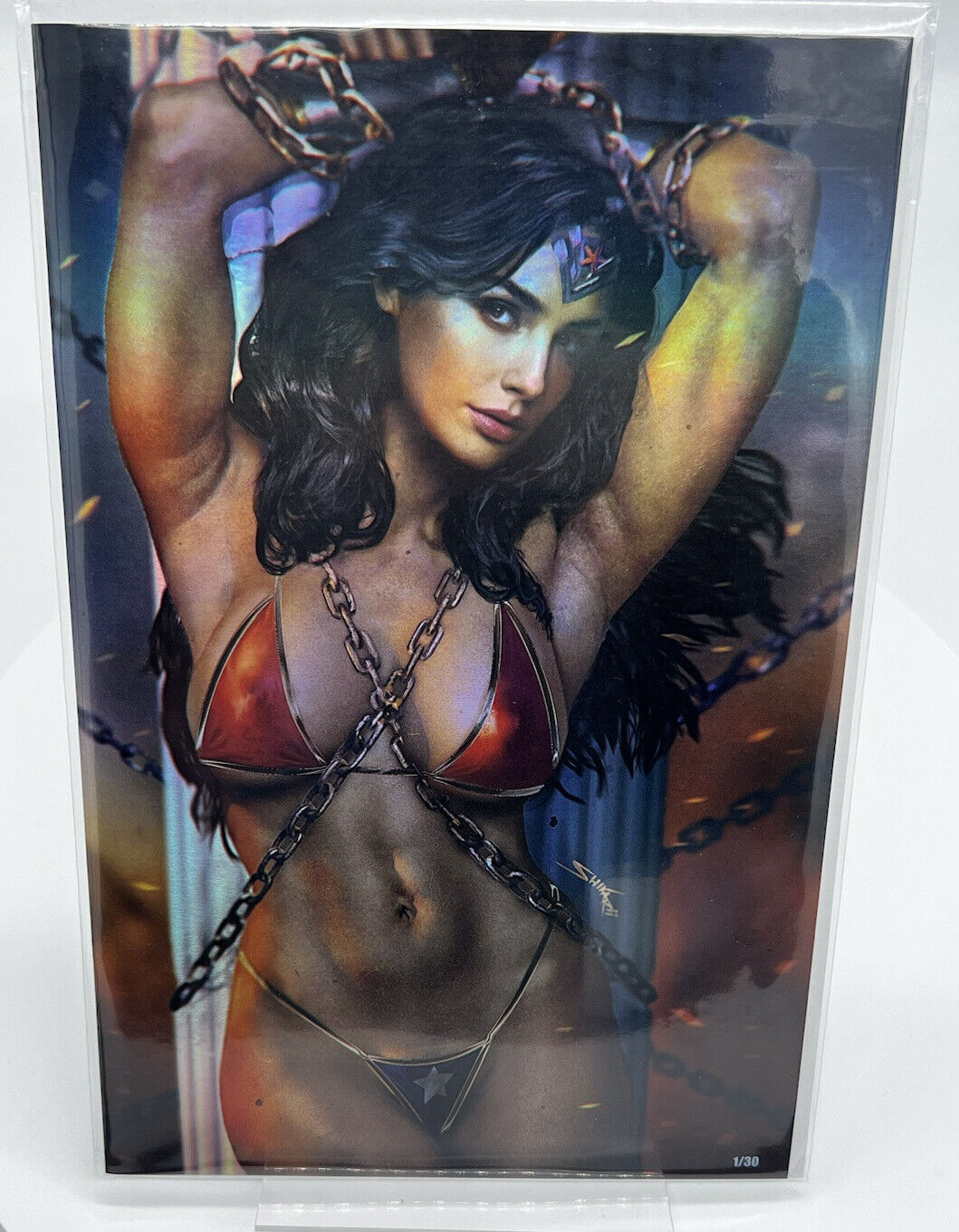 Power Hour #1 Wonder Woman Swimsuit Virgin FOIL Shikarii LIMITED #1/30 COPIES