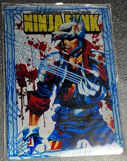 NINJA FUNK METAL TRADING CARDS (3) MCFLY LAZERWOLF WOLFGANG LIMITED EDITON TO 50