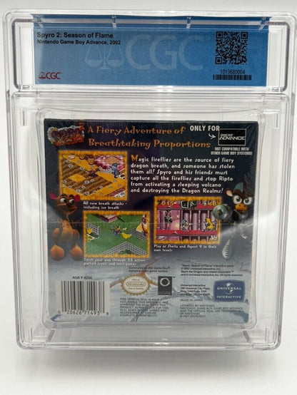 NEW Spyro 2 VIDEO GAME Nintendo Gameboy Advance SEALED GRADED CGC 7.0