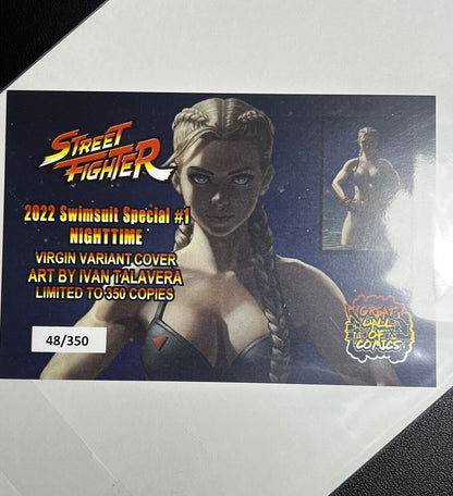 STREET FIGHTER SWIMSUIT SPECIAL 1 CAMMY NIGHTTIME IVAN TALAVERA  LIMITED #48/350