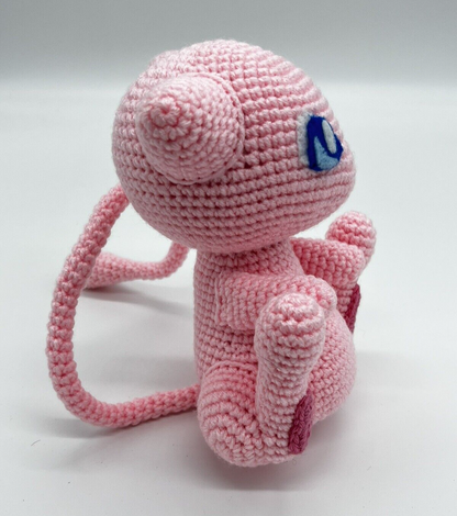 POKEMON MEW KNITTED CROTCHET STUFFED ANIMAL AMIGURUMI HANDMADE PLUSHIE