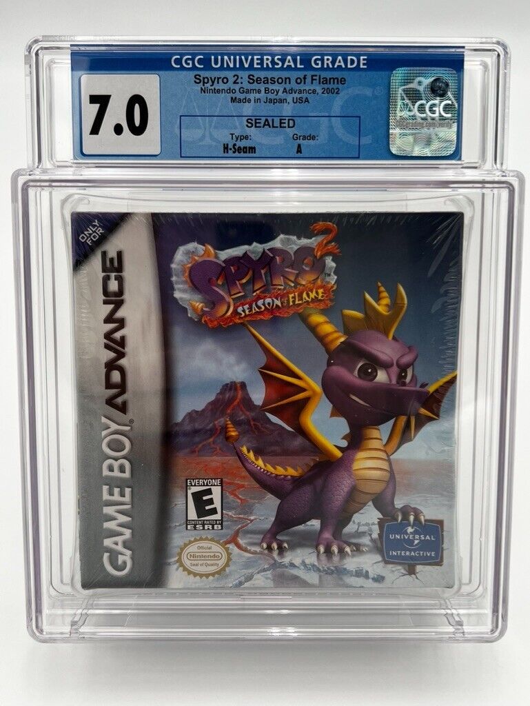 NEW Spyro 2 VIDEO GAME Nintendo Gameboy Advance SEALED GRADED CGC 7.0