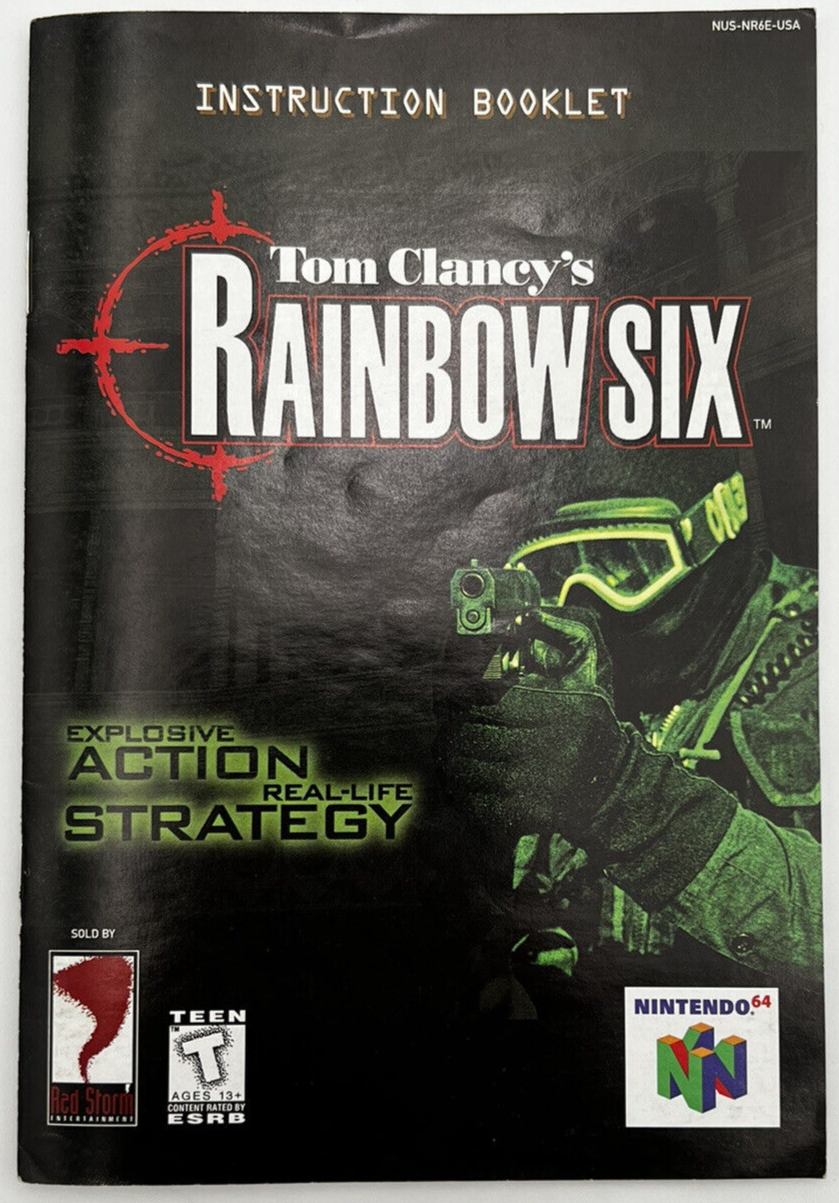 Tom Clancy's Rainbow Six N64 Nintendo 64 Complete In Box RETRO CIB VID ...