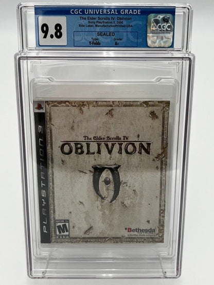 Elder Scrolls IV Oblivion For Playstation 3 NEW SEALED GRADED CGC 9.8 VIDEO GAME