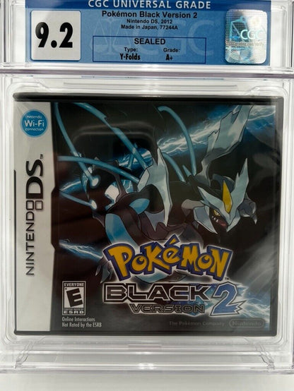 Pokemon Black Version 2 Nintendo DS SEALED GRADED 9.2