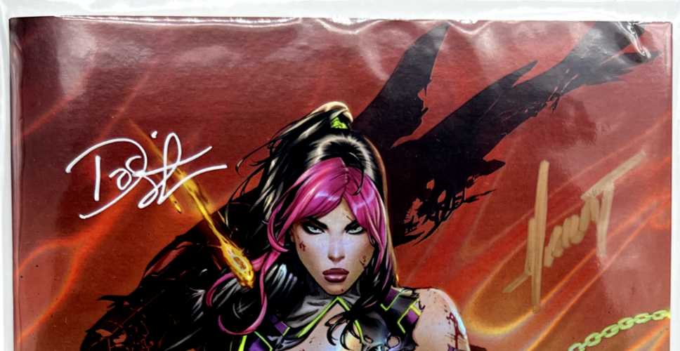 Prey For The Sinner #2 EBAS LAVA FOIL LIMITED EDITION #3/25 COPIES 2X SIGNED !!