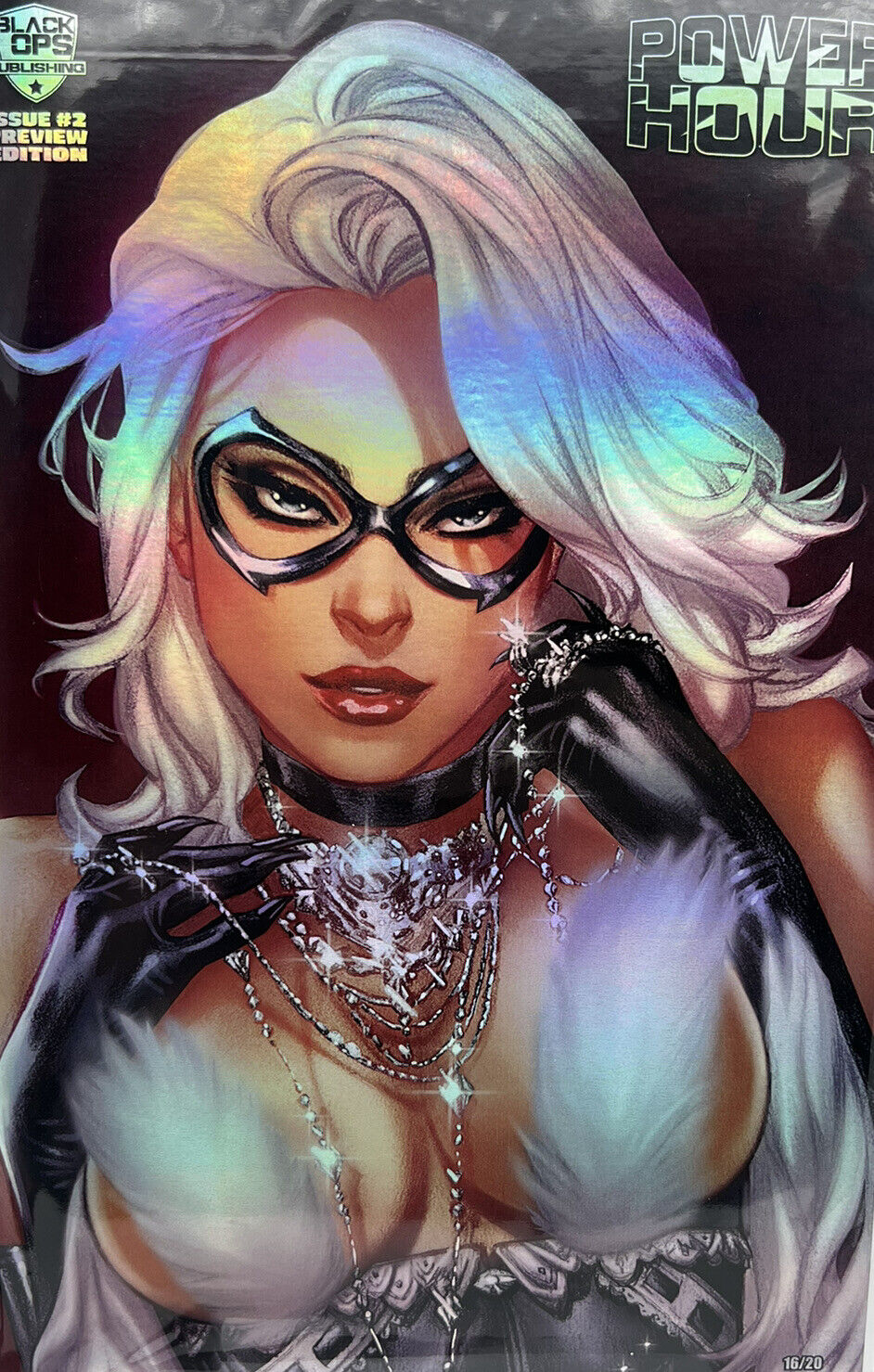 Power Hour #2 Black Cat Ebas Foil Preview CLOSE UP LIMITED EDITION #16/20 COPIES