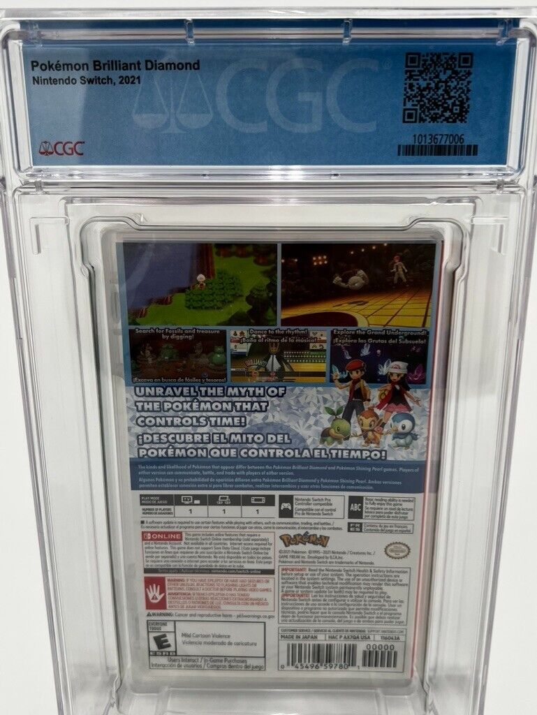 Pokemon Brilliant Diamond Nintendo Switch NEW SEALED GRADED CGC 9.6 VIDEO GAME