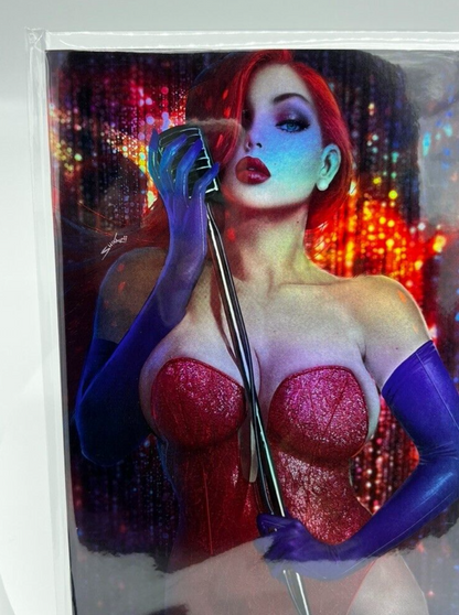 TOTALLY RAD JESSICA RABBIT SHIKARII FOIL LIMITED ARTIST EDITION #9/10 AP