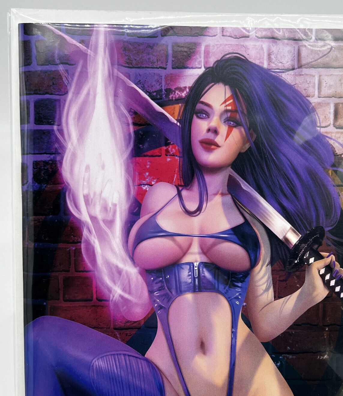 Faros Lounge Psylocke Sidney Augusto Virgin LIMITED EDITION 50 COPIES X-MEN