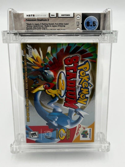 Pokemon Stadium 2 FOIL N64 Nintendo 64 2000 CIB GRADED WATA 8.5