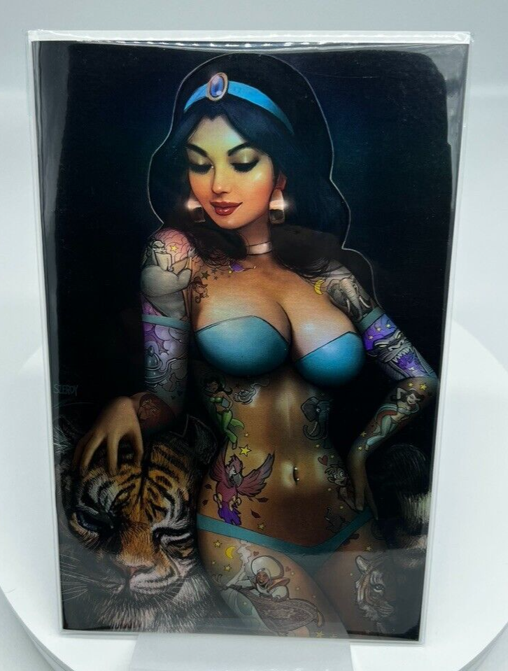 Zirty Girlz 3 Princess Jasmine Nathan Szerdy BLUE FOIL LIMITED EDITION 200 COPYS