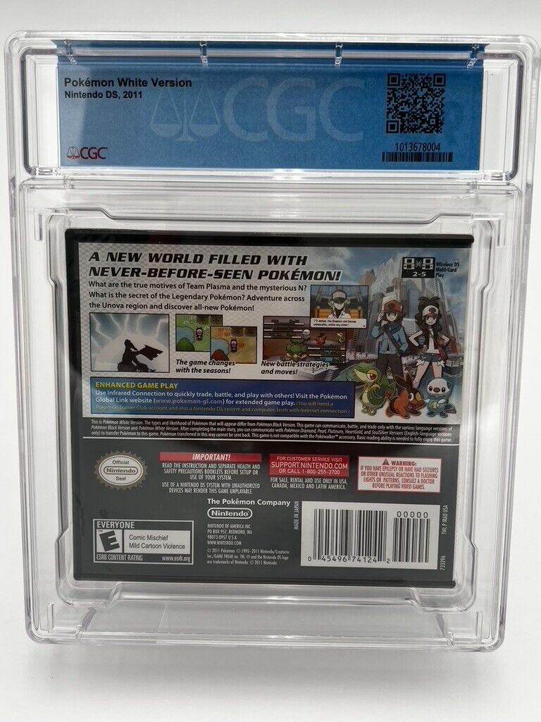 Pokemon White VERSION Nintendo DS SEALED GRADED CGC 9.6 NEW VIDEO GAME