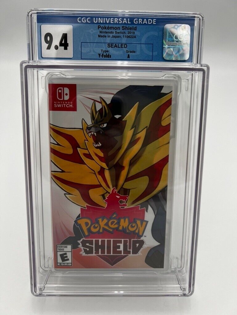 NEW Pokemon Shield Nintendo Switch VIDEO GAME SEALED GRADED CGC 9.4 WATA