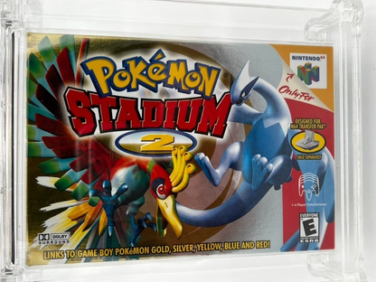 Pokemon Stadium 2 FOIL N64 Nintendo 64 2000 CIB GRADED WATA 8.5