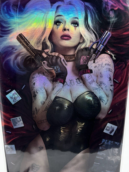 HARDLEE THINN PLAYTIME NOV 22′ SHIKARII VIRGIN FOIL LIMITED #3/10 Harley Quinn